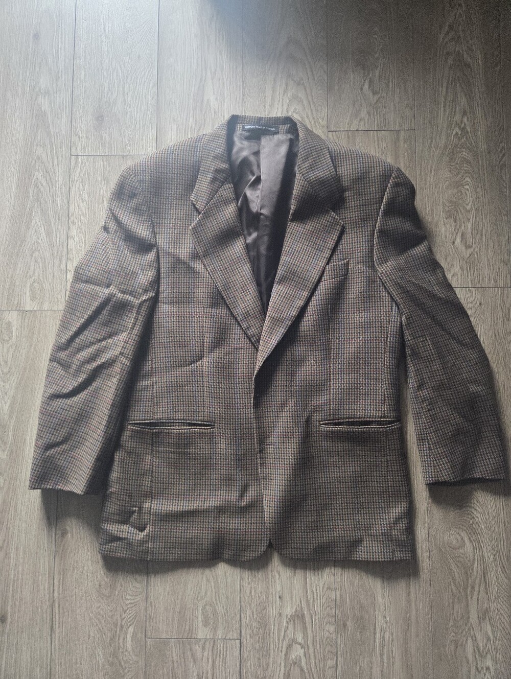 Jones New York Brown Glen Plaid Sport Coat